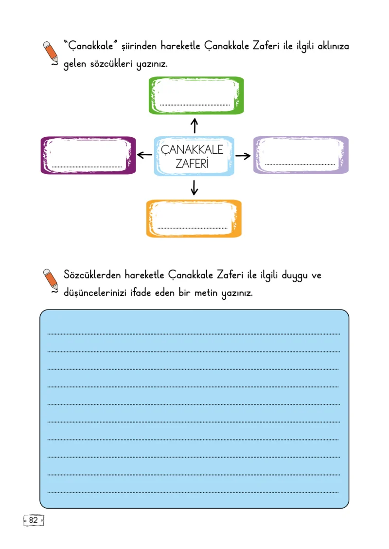 2. Sınıf Türkçe Ders Kitabı Cevapları Meb Yayınları 1. Kitap Sayfa 82