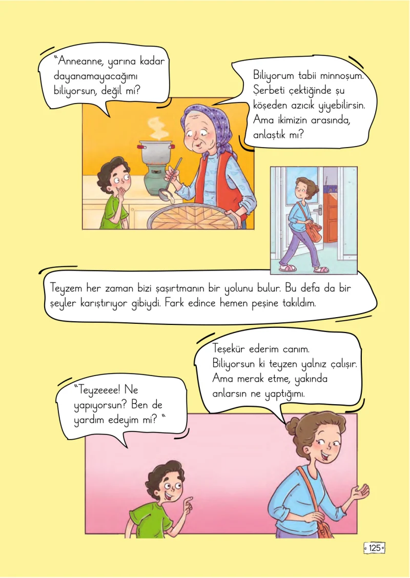 2. Sınıf Türkçe Ders Kitabı Cevapları Meb Yayınları 2. Kitap Sayfa 125