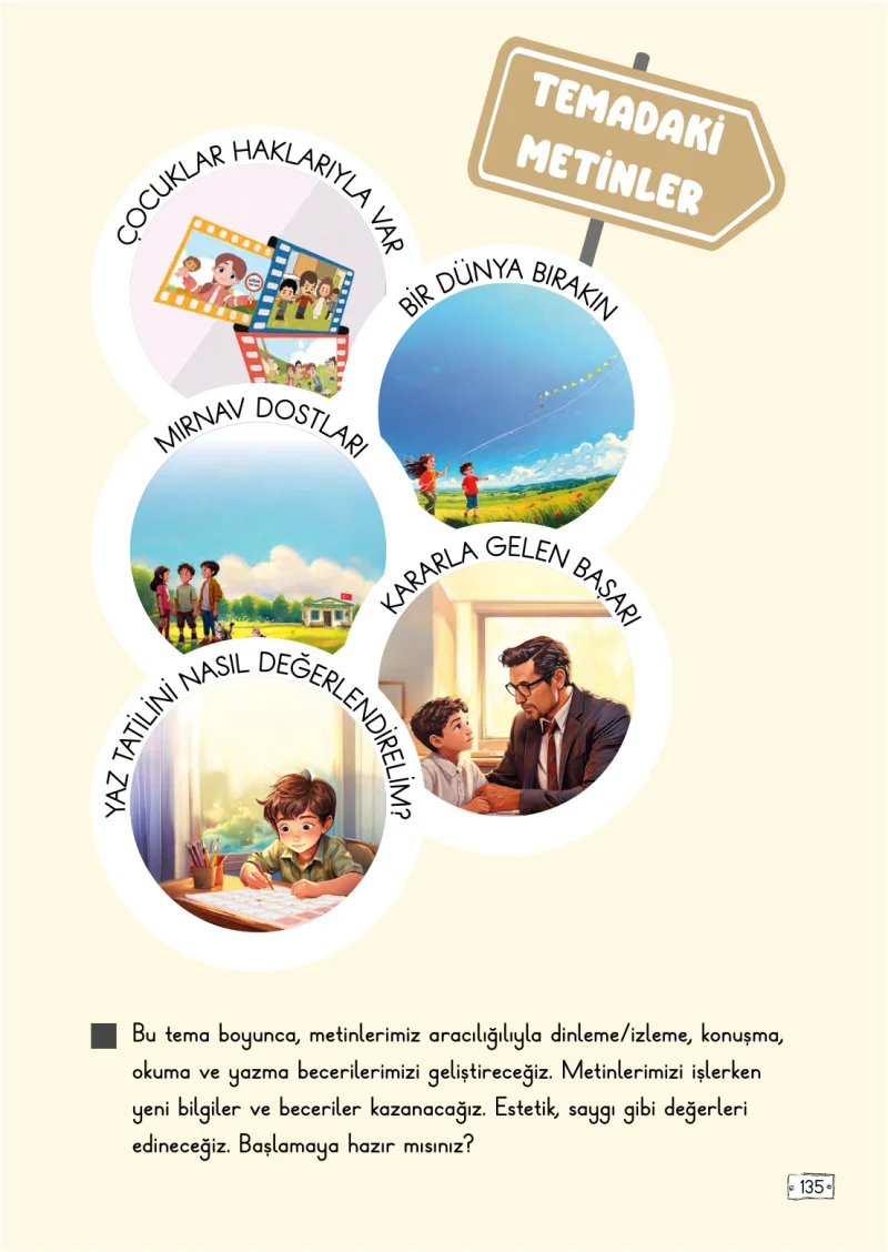 2. Sınıf Türkçe Ders Kitabı Cevapları Meb Yayınları 2. Kitap Sayfa 135