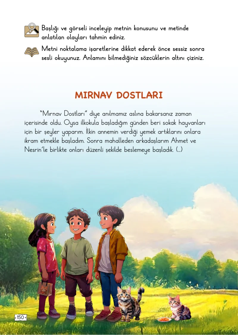 2. Sınıf Türkçe Ders Kitabı Cevapları Meb Yayınları 2. Kitap Sayfa 150