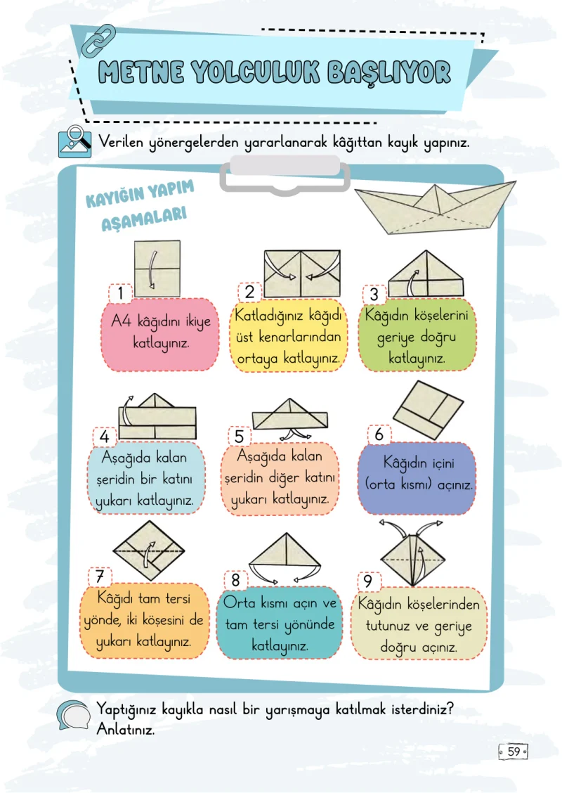 2. Sınıf Türkçe Ders Kitabı Cevapları Meb Yayınları 2. Kitap Sayfa 59