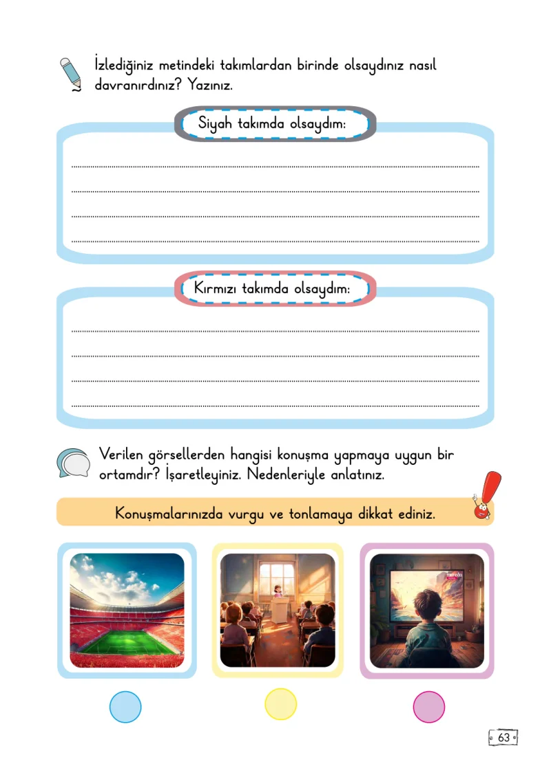 2. Sınıf Türkçe Ders Kitabı Cevapları Meb Yayınları 2. Kitap Sayfa 63