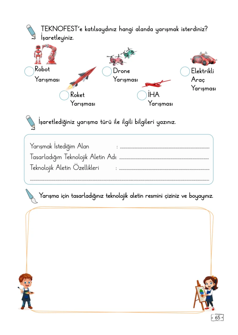2. Sınıf Türkçe Ders Kitabı Cevapları Meb Yayınları 2. Kitap Sayfa 65