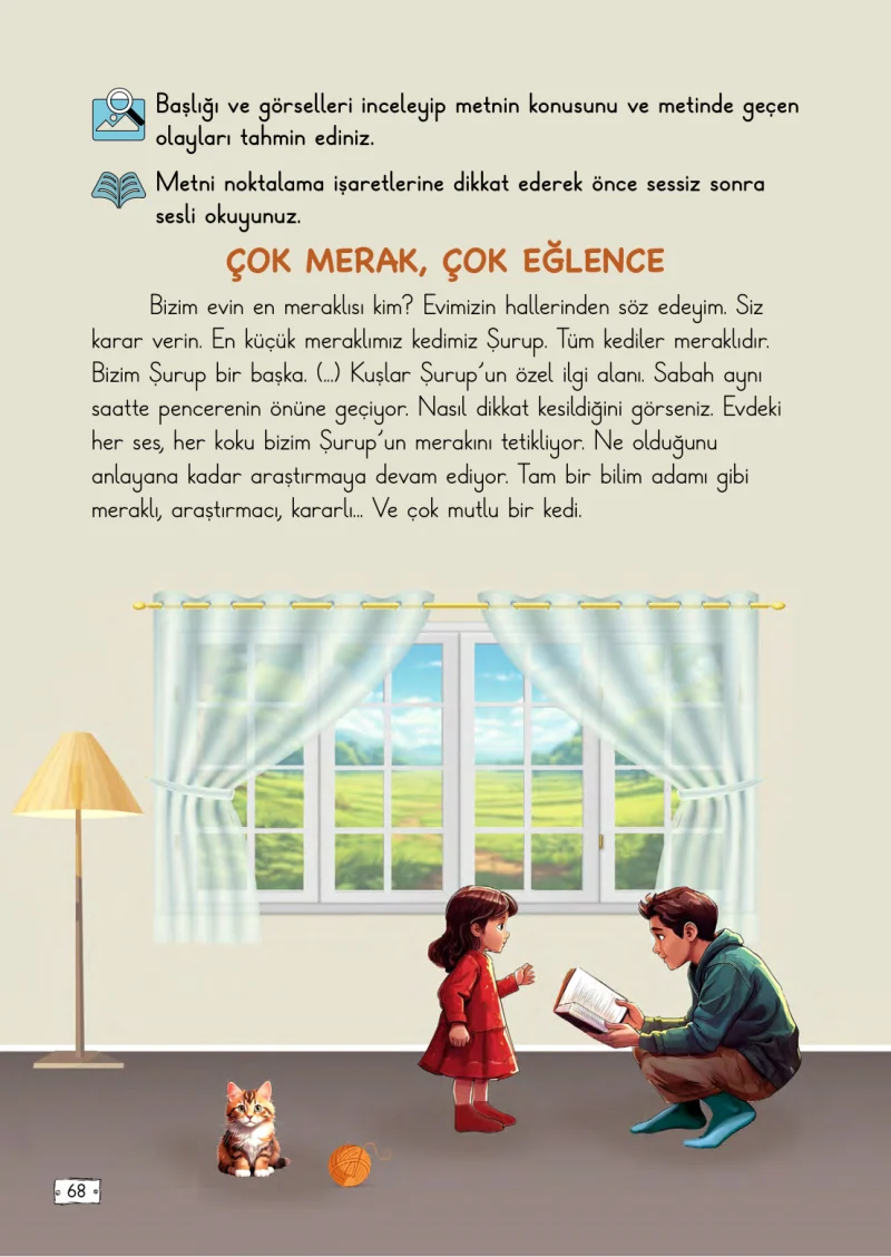2. Sınıf Türkçe Ders Kitabı Cevapları Meb Yayınları 2. Kitap Sayfa 68