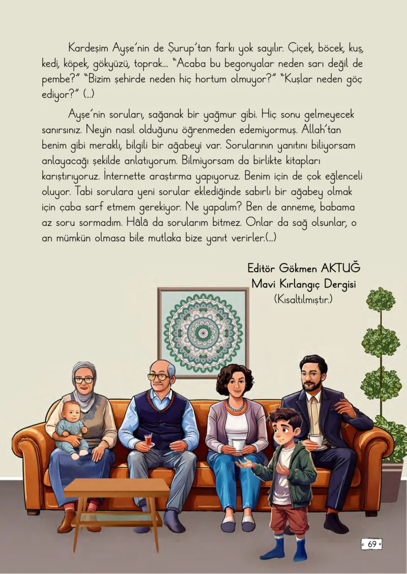 2. Sınıf Türkçe Ders Kitabı Cevapları Meb Yayınları 2. Kitap Sayfa 69