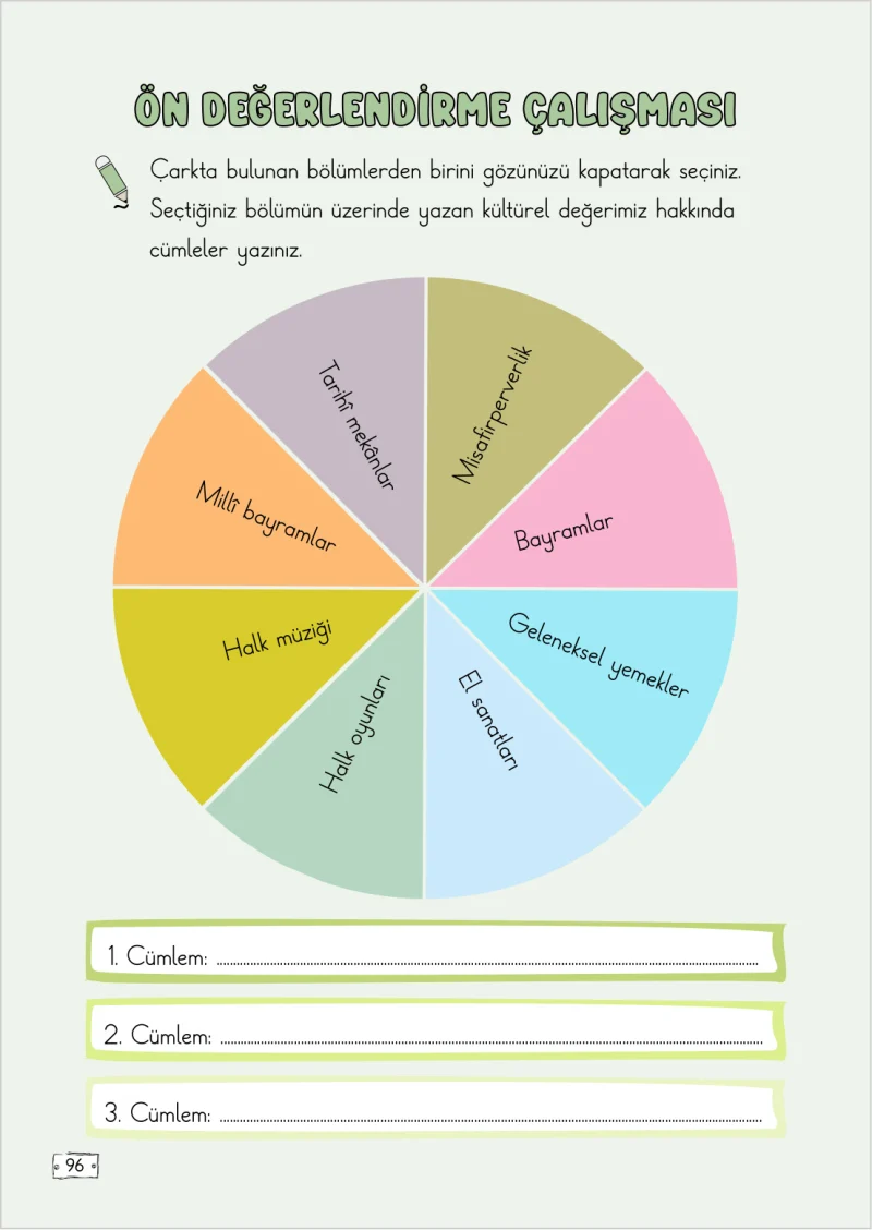 2. Sınıf Türkçe Ders Kitabı Cevapları Meb Yayınları 2. Kitap Sayfa 96