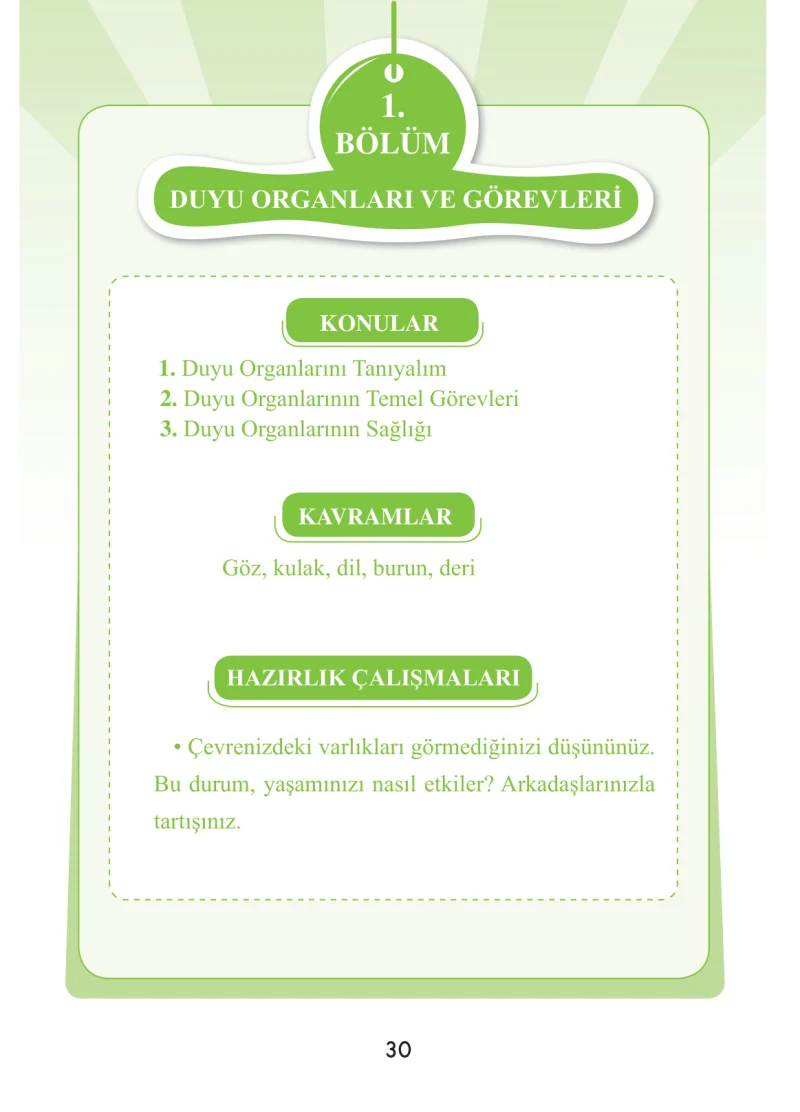 3. Sınıf Fen Bilimleri Ders Kitabı Cevapları Anka Yayınları Sayfa 30