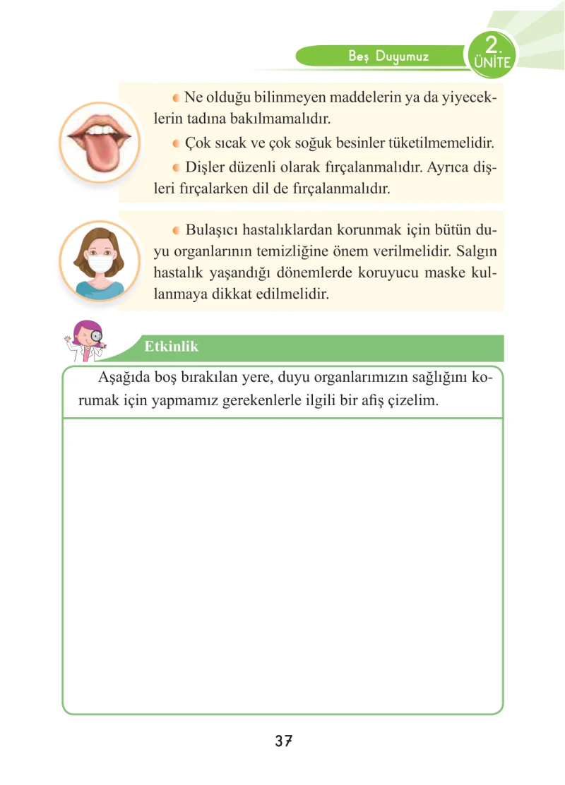 3. Sınıf Fen Bilimleri Ders Kitabı Cevapları Anka Yayınları Sayfa 37