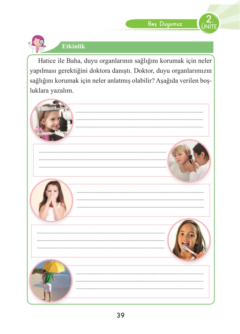 3. Sınıf Fen Bilimleri Ders Kitabı Cevapları Anka Yayınları Sayfa 39