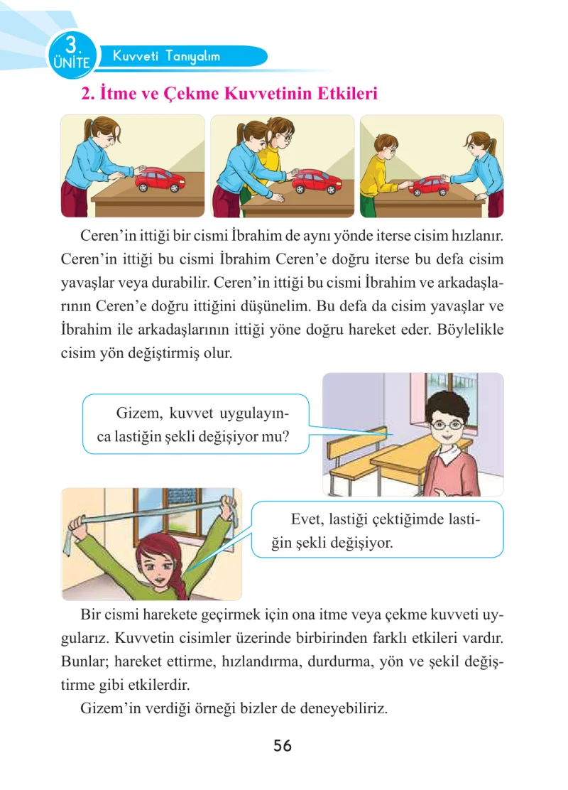 3. Sınıf Fen Bilimleri Ders Kitabı Cevapları Anka Yayınları Sayfa 56