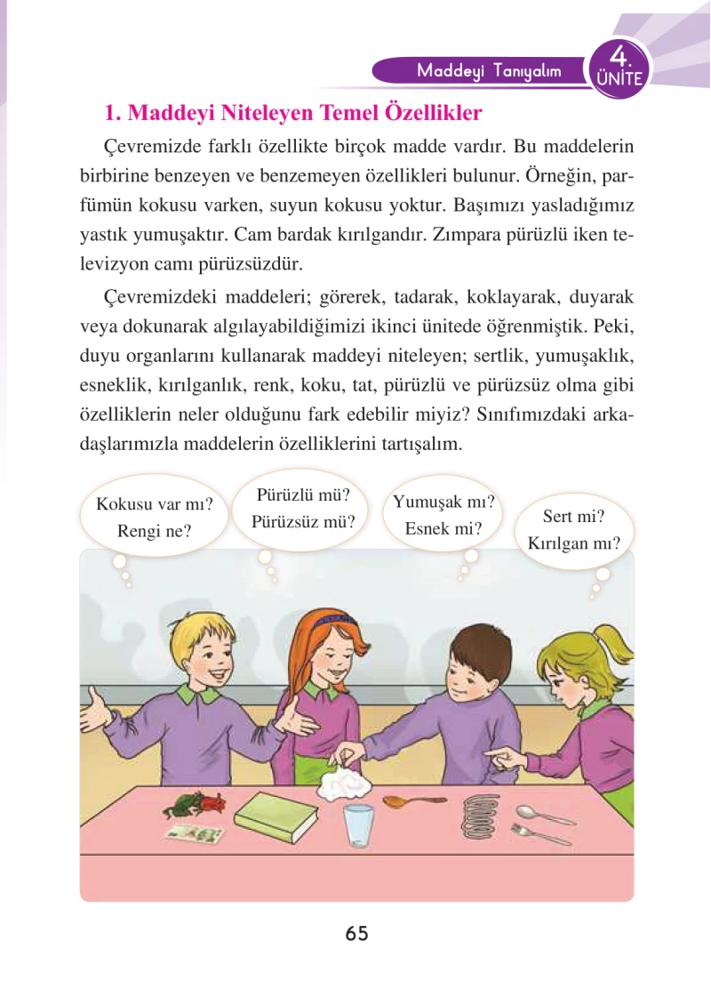 3. Sınıf Fen Bilimleri Ders Kitabı Cevapları Anka Yayınları Sayfa 65