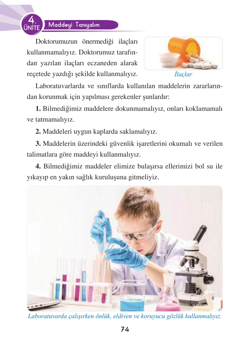 3. Sınıf Fen Bilimleri Ders Kitabı Cevapları Anka Yayınları Sayfa 74