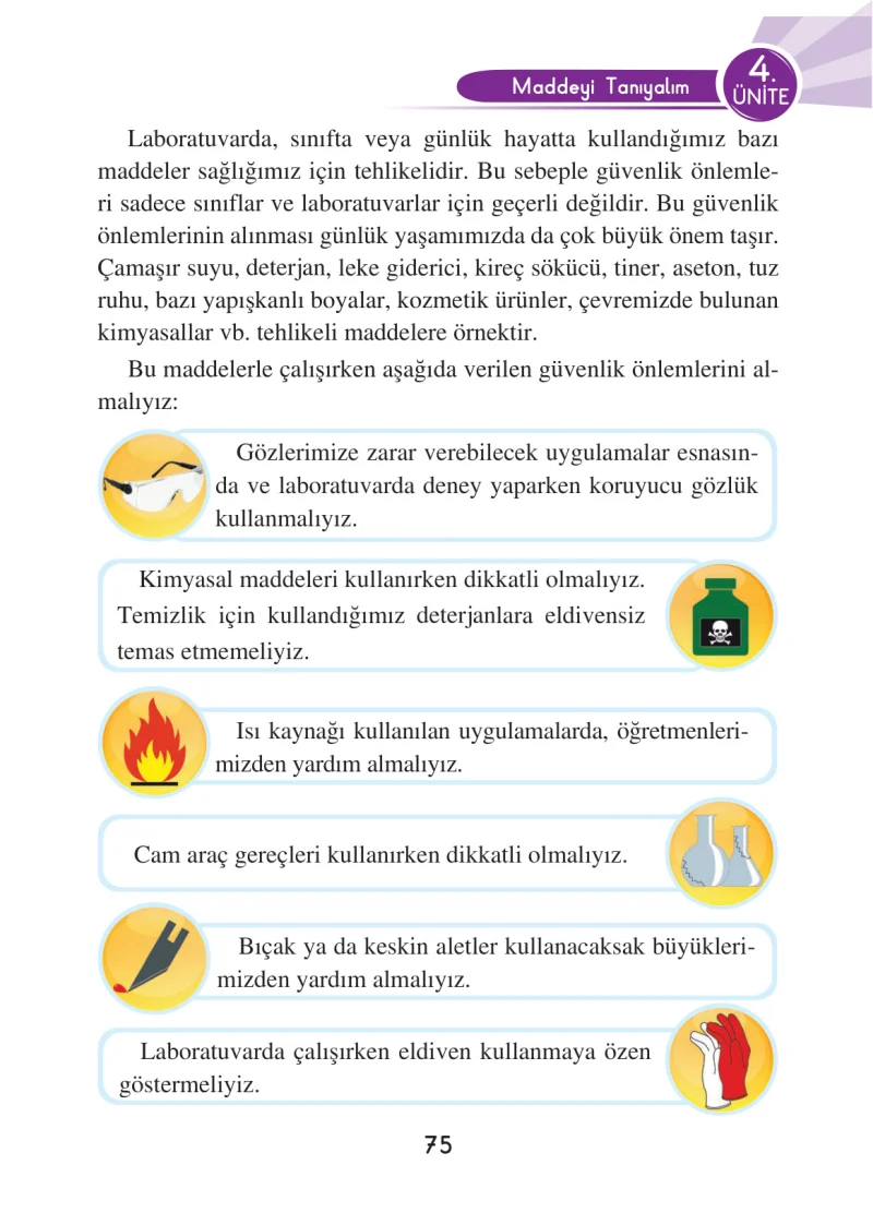 3. Sınıf Fen Bilimleri Ders Kitabı Cevapları Anka Yayınları Sayfa 75
