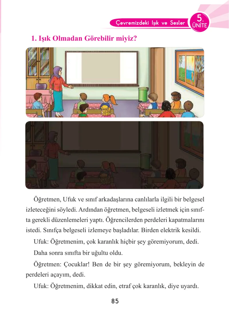 3. Sınıf Fen Bilimleri Ders Kitabı Cevapları Anka Yayınları Sayfa 85