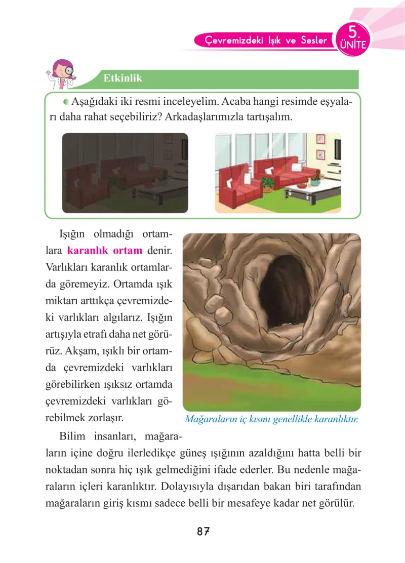 3. Sınıf Fen Bilimleri Ders Kitabı Cevapları Anka Yayınları Sayfa 87