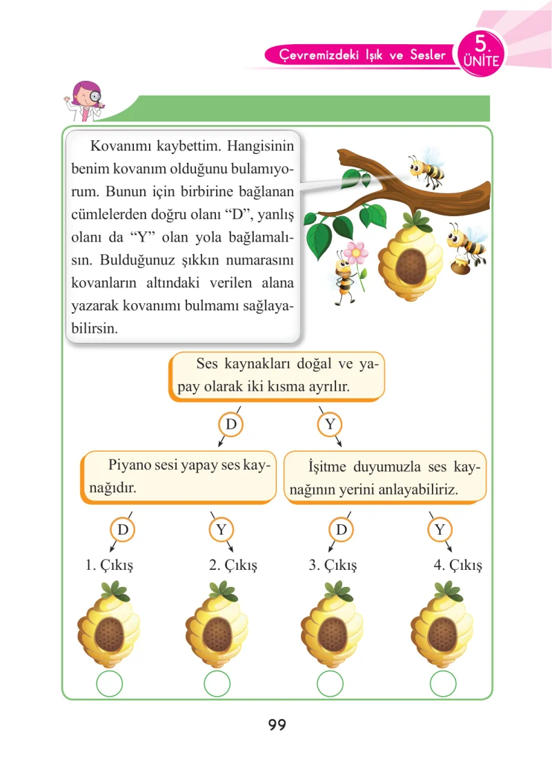 3. Sınıf Fen Bilimleri Ders Kitabı Cevapları Anka Yayınları Sayfa 99