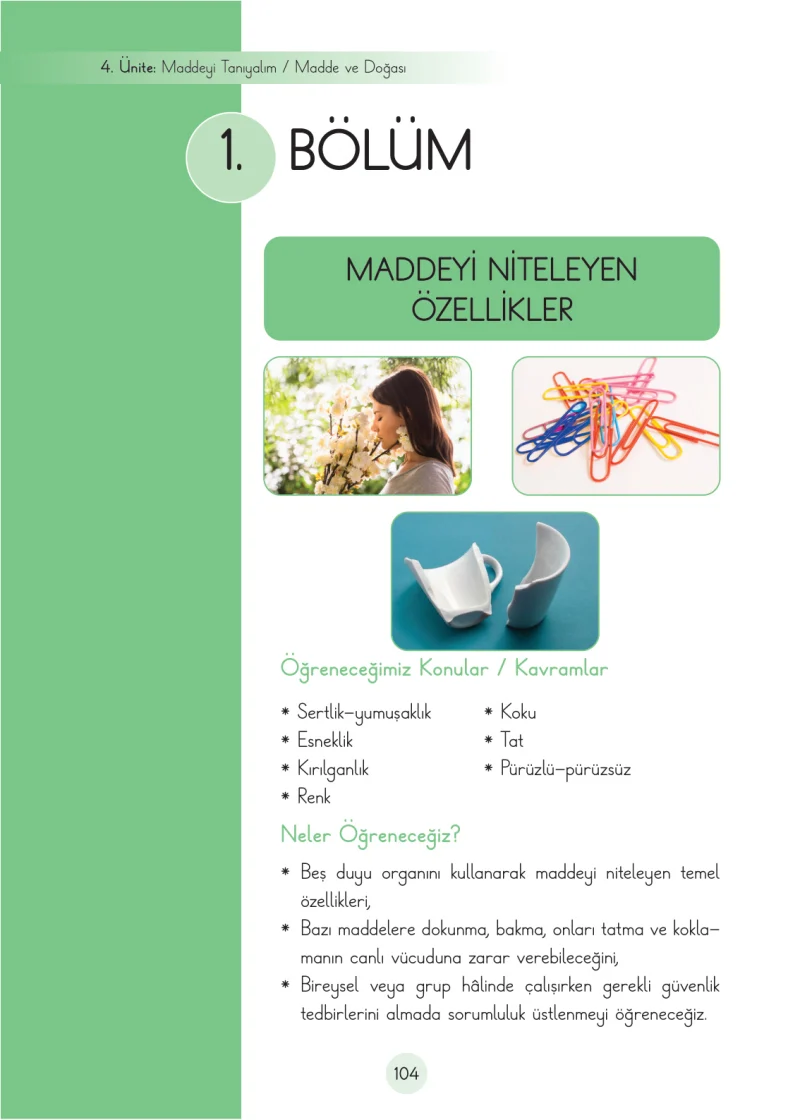 3. Sınıf Fen Bilimleri Ders Kitabı Cevapları Cem Yayınları Sayfa 104
