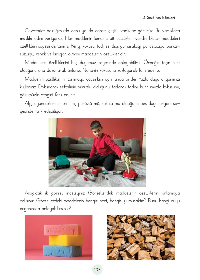 3. Sınıf Fen Bilimleri Ders Kitabı Cevapları Cem Yayınları Sayfa 107
