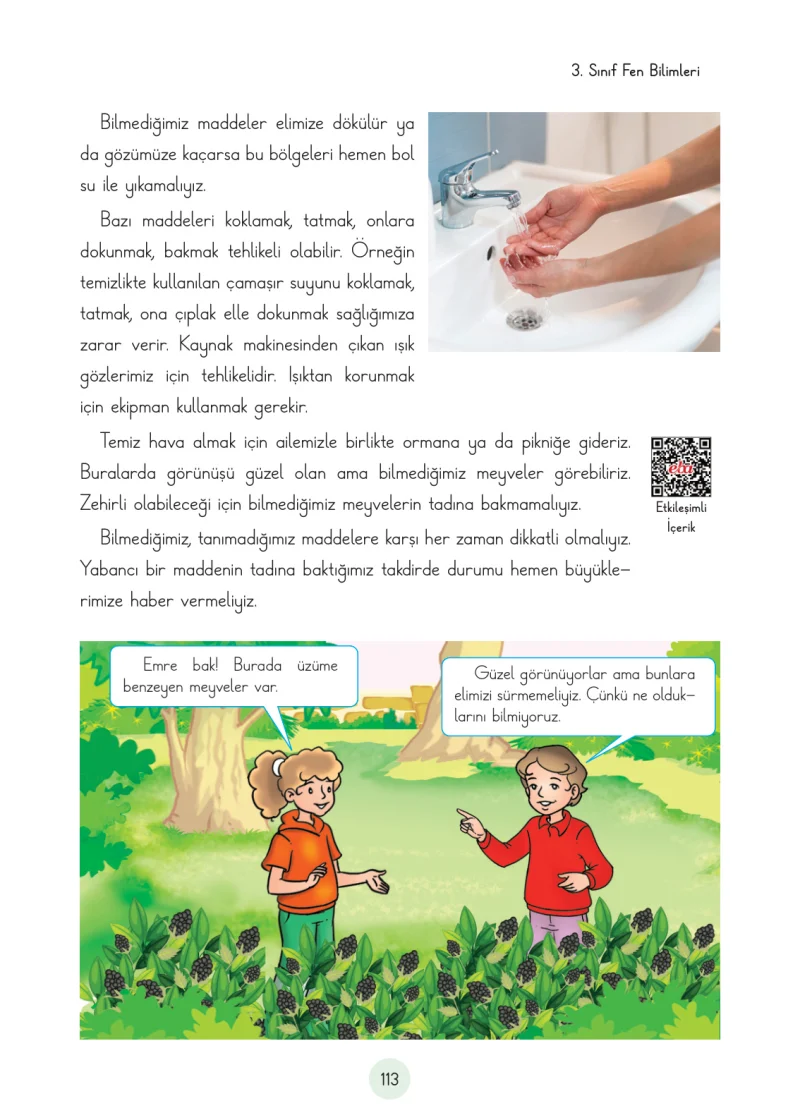 3. Sınıf Fen Bilimleri Ders Kitabı Cevapları Cem Yayınları Sayfa 113