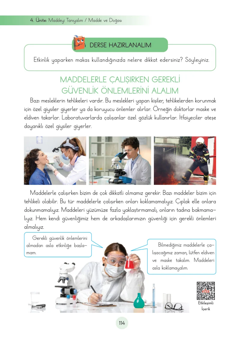 3. Sınıf Fen Bilimleri Ders Kitabı Cevapları Cem Yayınları Sayfa 114