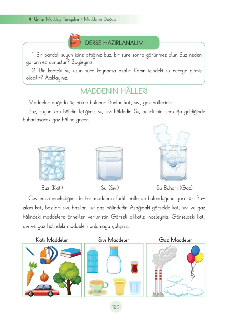 3. Sınıf Fen Bilimleri Ders Kitabı Cevapları Cem Yayınları Sayfa 120