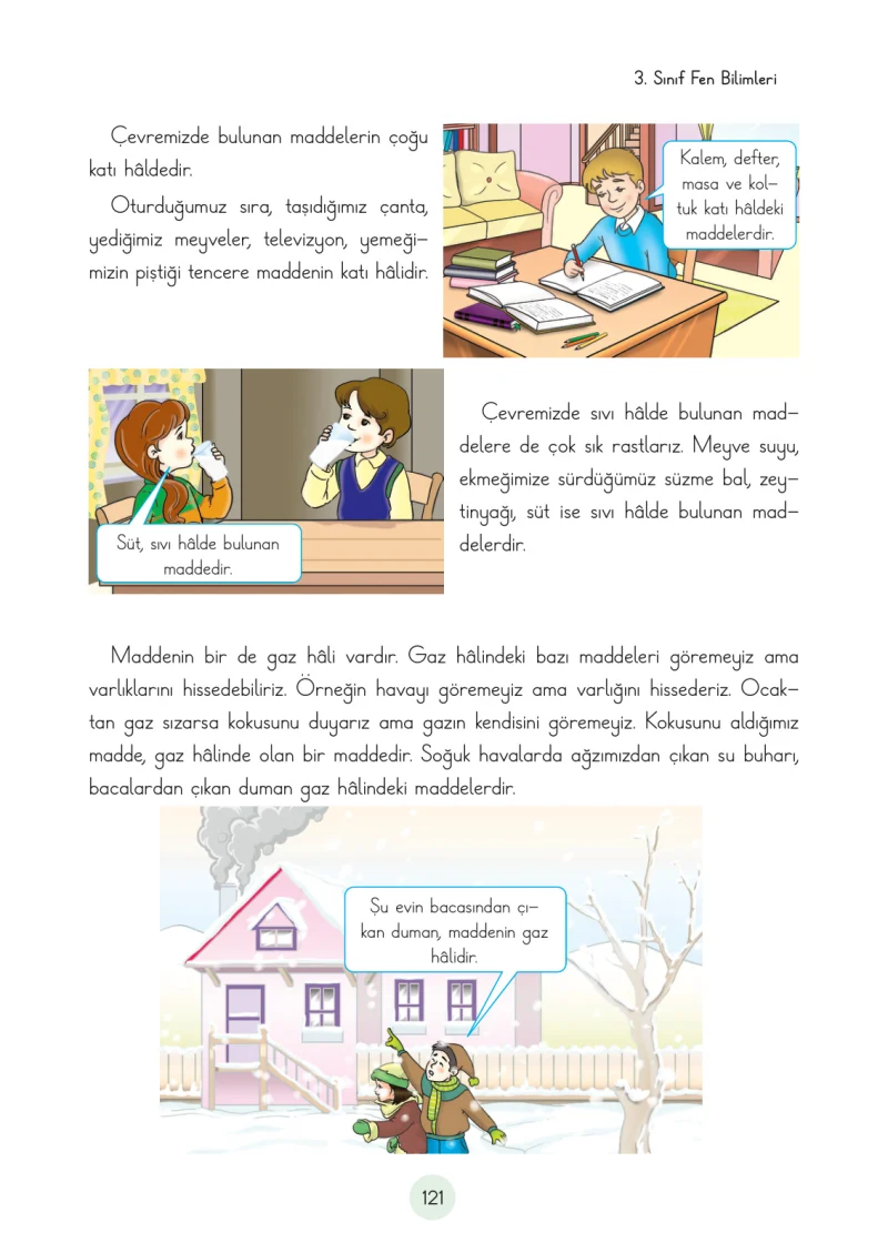 3. Sınıf Fen Bilimleri Ders Kitabı Cevapları Cem Yayınları Sayfa 121
