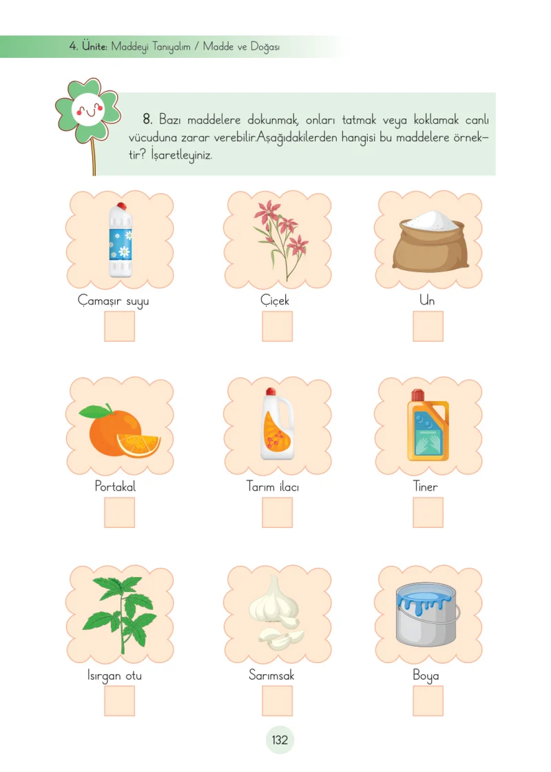 3. Sınıf Fen Bilimleri Ders Kitabı Cevapları Cem Yayınları Sayfa 132