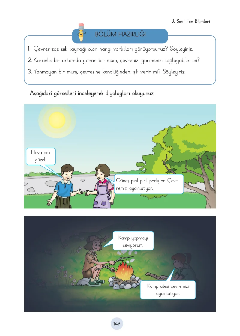3. Sınıf Fen Bilimleri Ders Kitabı Cevapları Cem Yayınları Sayfa 147