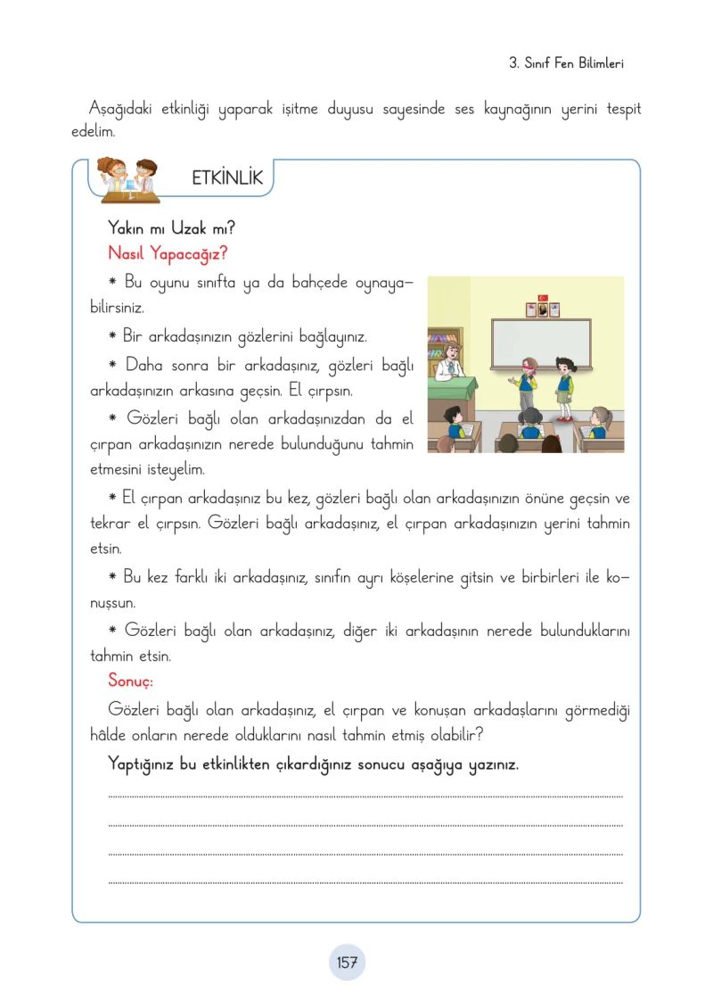 3. Sınıf Fen Bilimleri Ders Kitabı Cevapları Cem Yayınları Sayfa 157