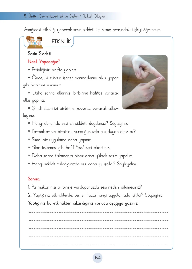 3. Sınıf Fen Bilimleri Ders Kitabı Cevapları Cem Yayınları Sayfa 164