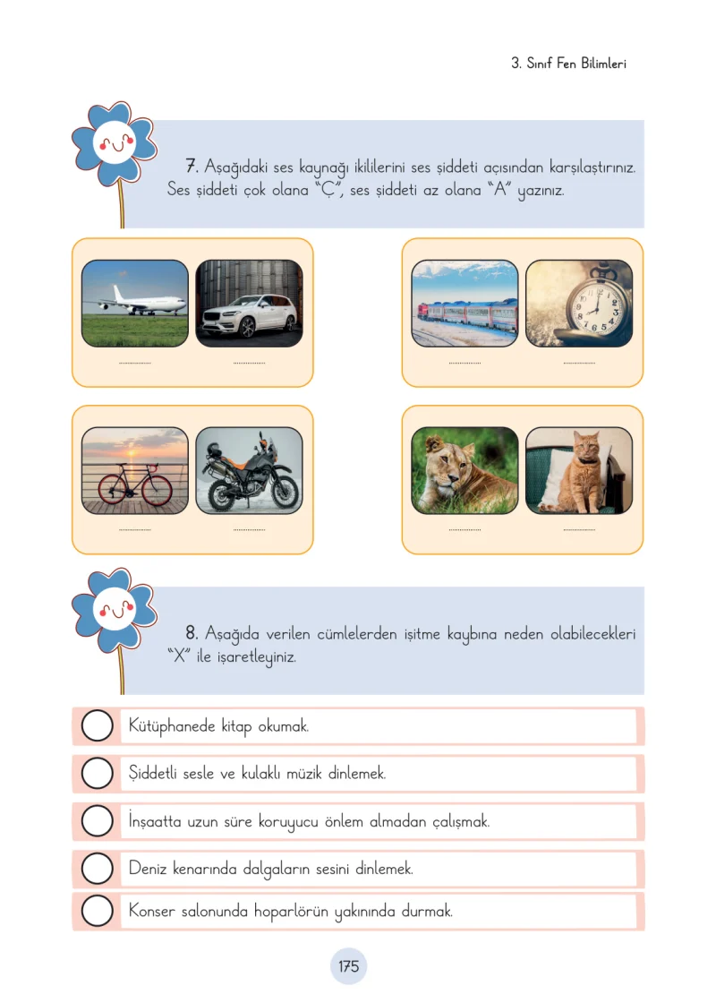 3. Sınıf Fen Bilimleri Ders Kitabı Cevapları Cem Yayınları Sayfa 175
