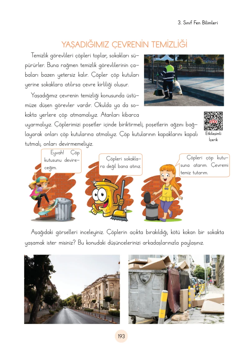 3. Sınıf Fen Bilimleri Ders Kitabı Cevapları Cem Yayınları Sayfa 193