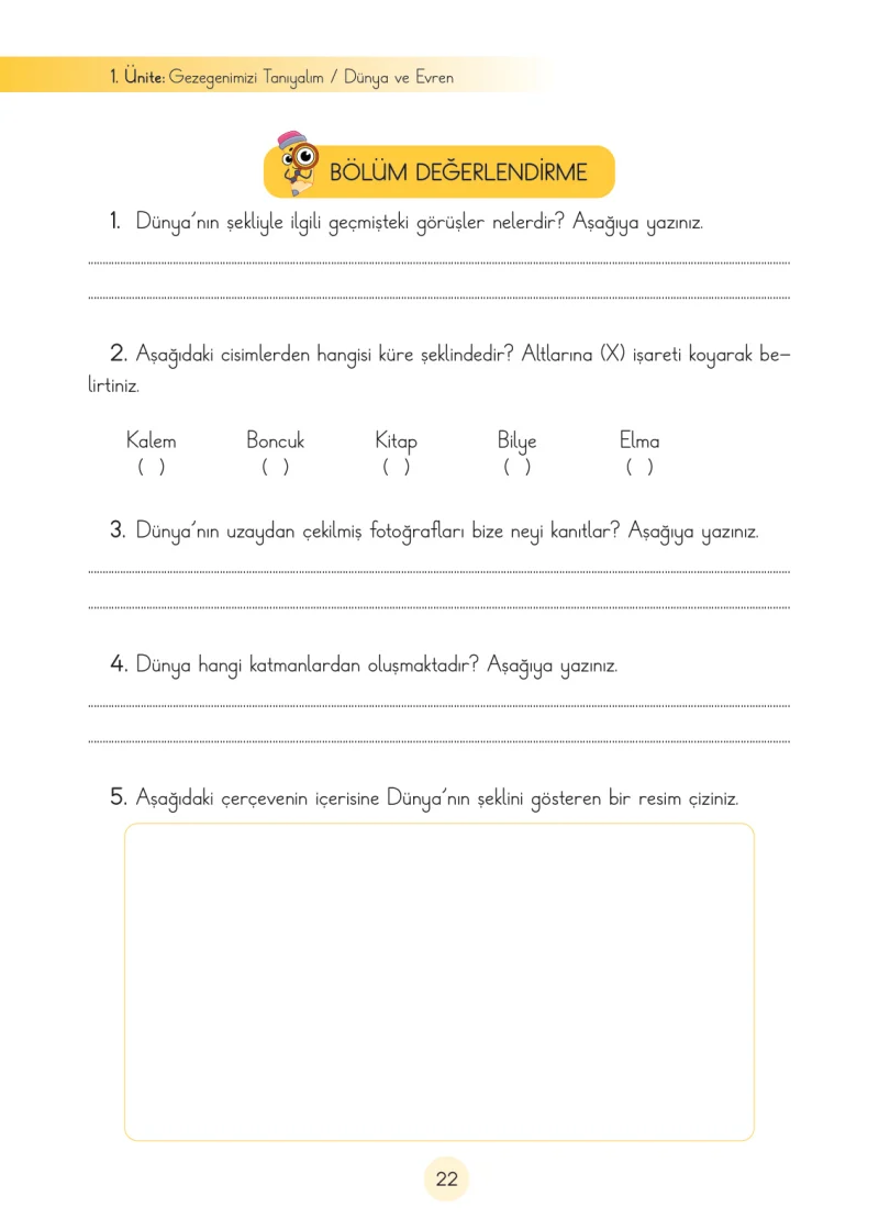 3. Sınıf Fen Bilimleri Ders Kitabı Cevapları Cem Yayınları Sayfa 22