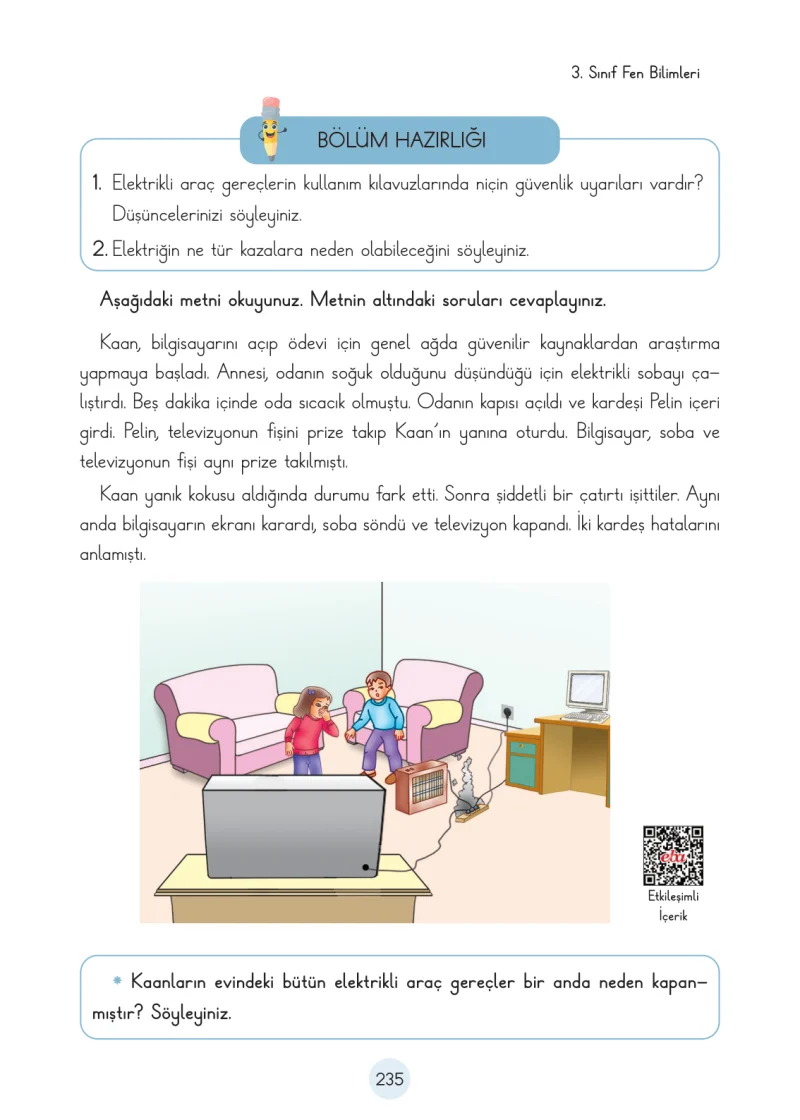 3. Sınıf Fen Bilimleri Ders Kitabı Cevapları Cem Yayınları Sayfa 235