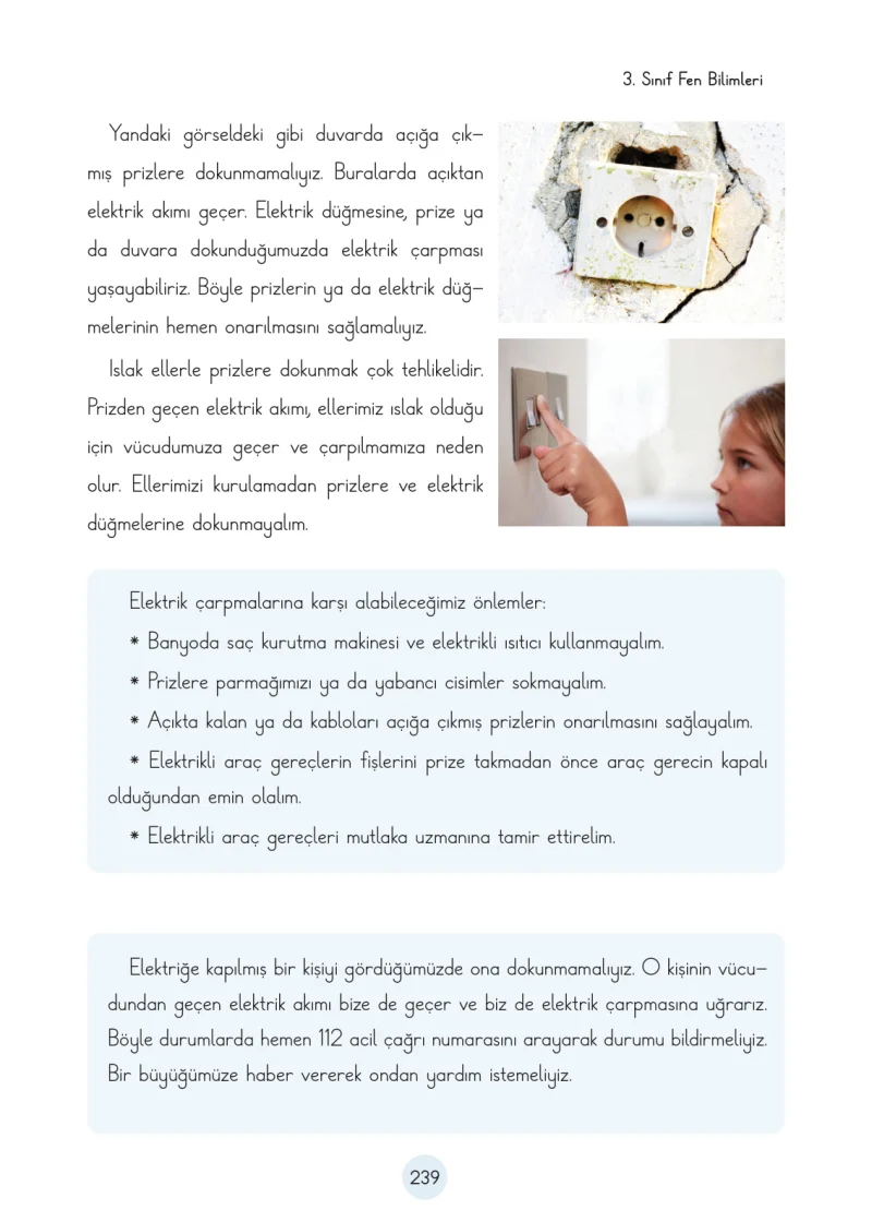 3. Sınıf Fen Bilimleri Ders Kitabı Cevapları Cem Yayınları Sayfa 239