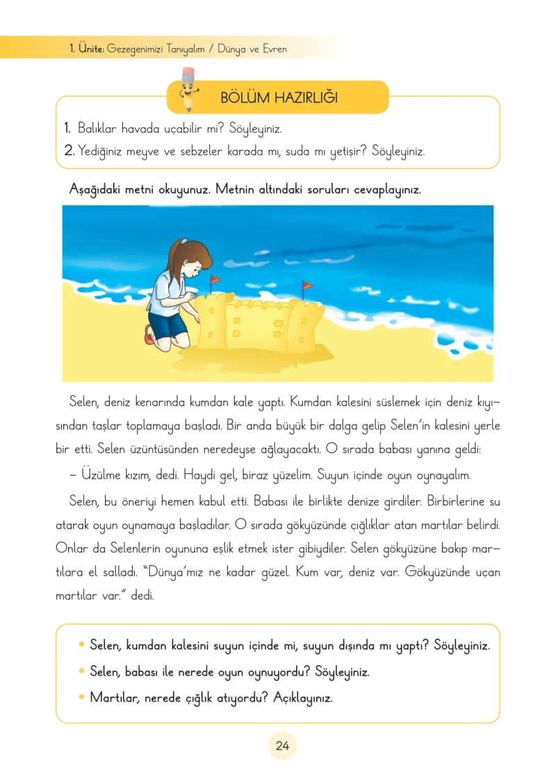 3. Sınıf Fen Bilimleri Ders Kitabı Cevapları Cem Yayınları Sayfa 24