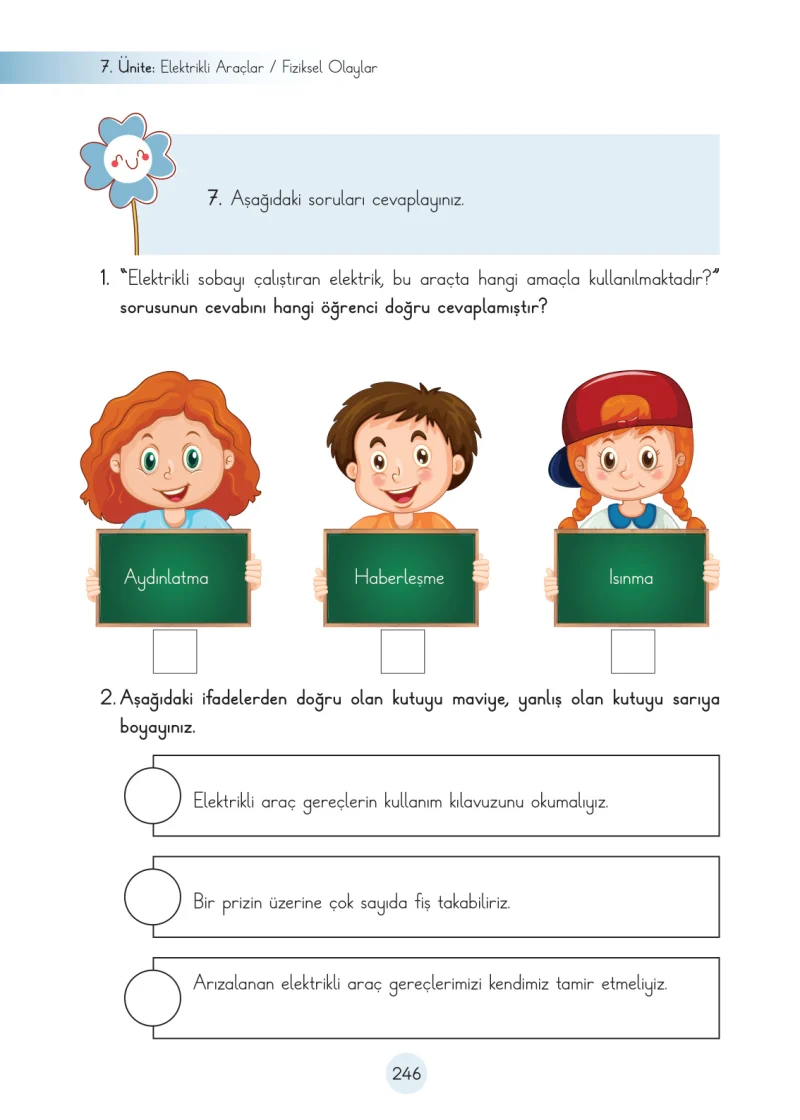 3. Sınıf Fen Bilimleri Ders Kitabı Cevapları Cem Yayınları Sayfa 246