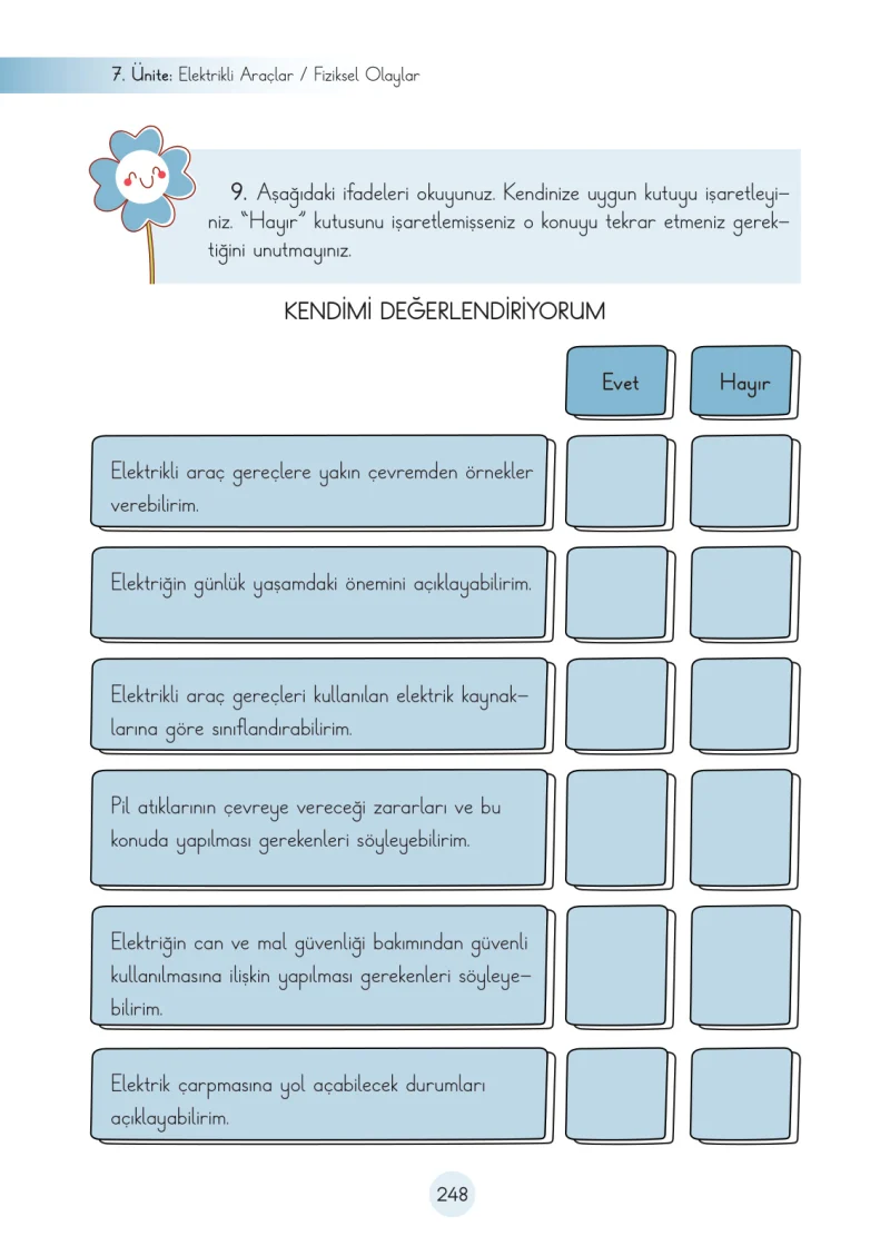 3. Sınıf Fen Bilimleri Ders Kitabı Cevapları Cem Yayınları Sayfa 248