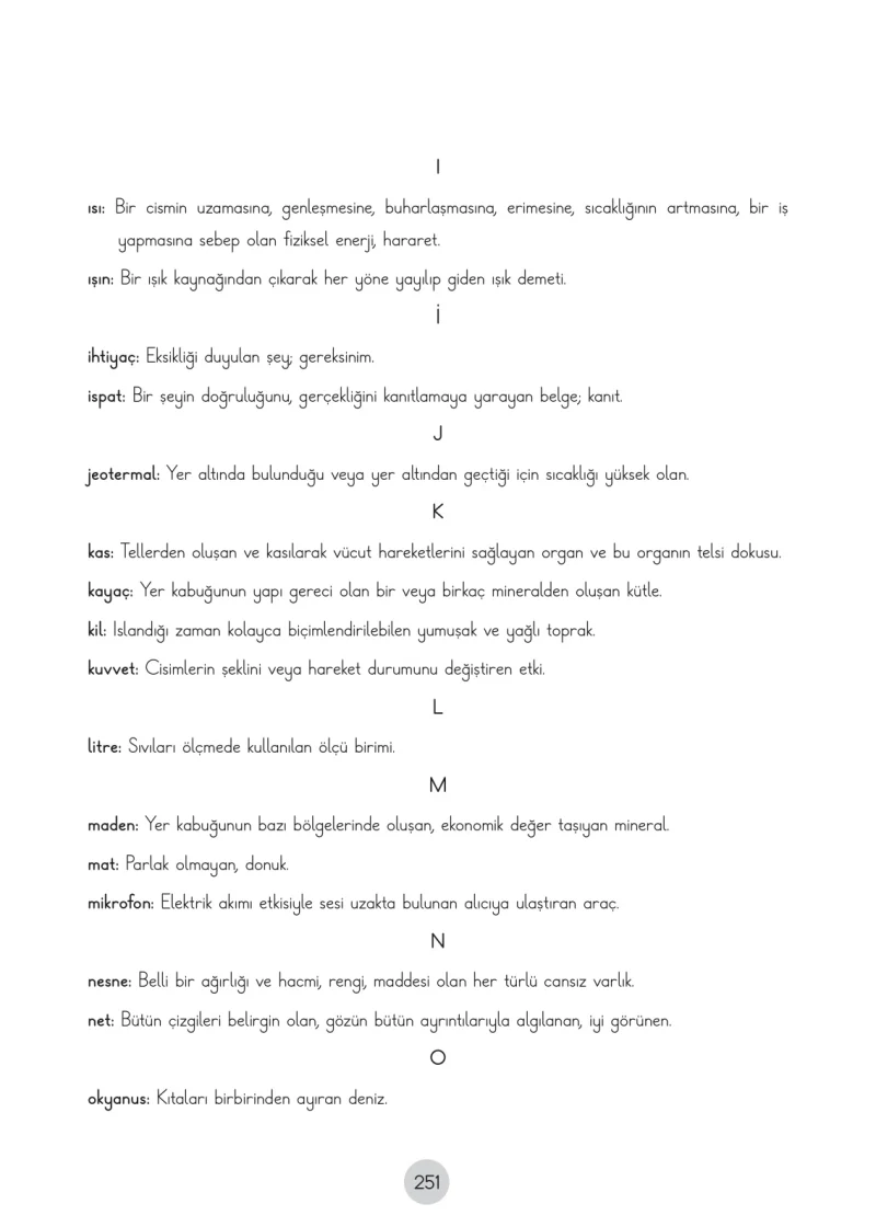 3. Sınıf Fen Bilimleri Ders Kitabı Cevapları Cem Yayınları Sayfa 251
