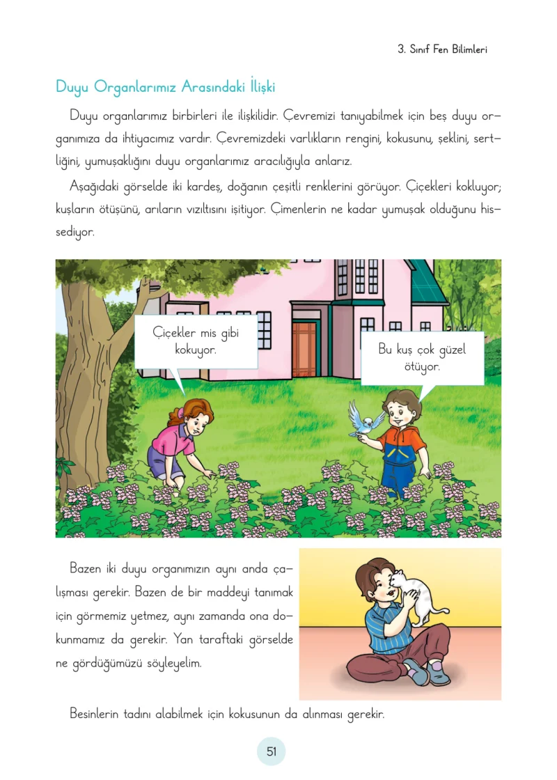 3. Sınıf Fen Bilimleri Ders Kitabı Cevapları Cem Yayınları Sayfa 51