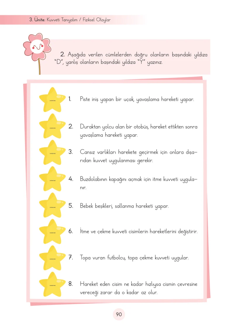 3. Sınıf Fen Bilimleri Ders Kitabı Cevapları Cem Yayınları Sayfa 90