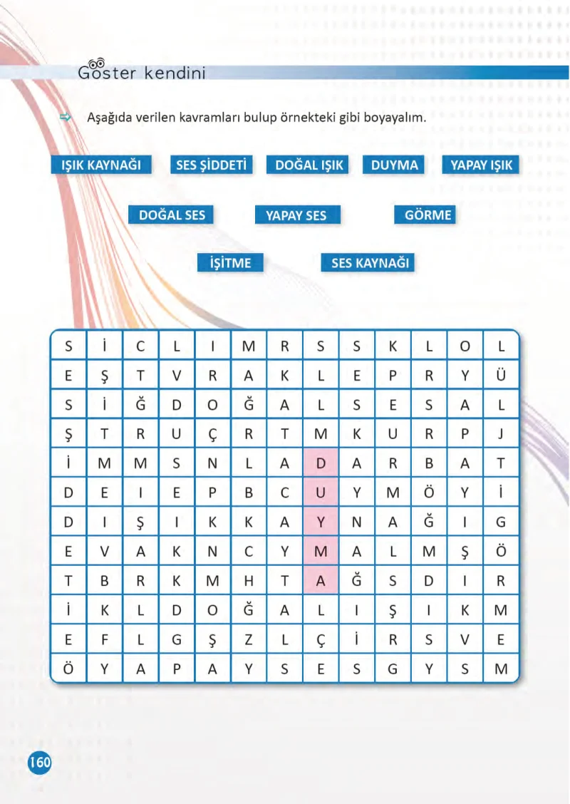 3. Sınıf Fen Bilimleri Ders Kitabı Cevapları Meb Yayınları 1 Sayfa 160