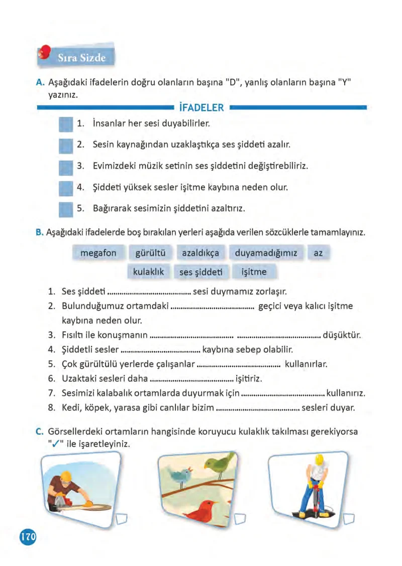 3. Sınıf Fen Bilimleri Ders Kitabı Cevapları Meb Yayınları 1 Sayfa 170