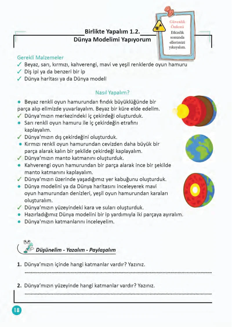 3. Sınıf Fen Bilimleri Ders Kitabı Cevapları Meb Yayınları 1 Sayfa 18