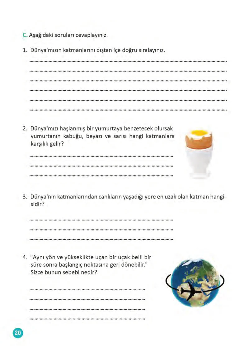 3. Sınıf Fen Bilimleri Ders Kitabı Cevapları Meb Yayınları 1 Sayfa 20