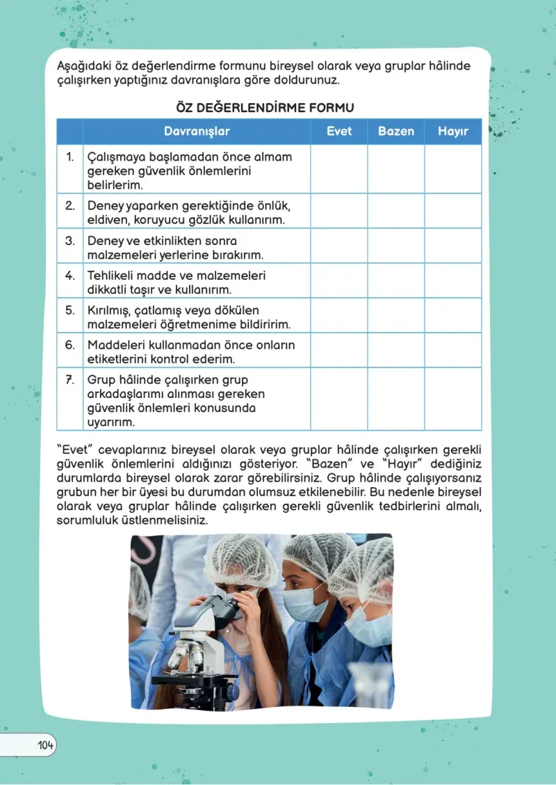 3. Sınıf Fen Bilimleri Ders Kitabı Cevapları Meb Yayınları Sayfa 104