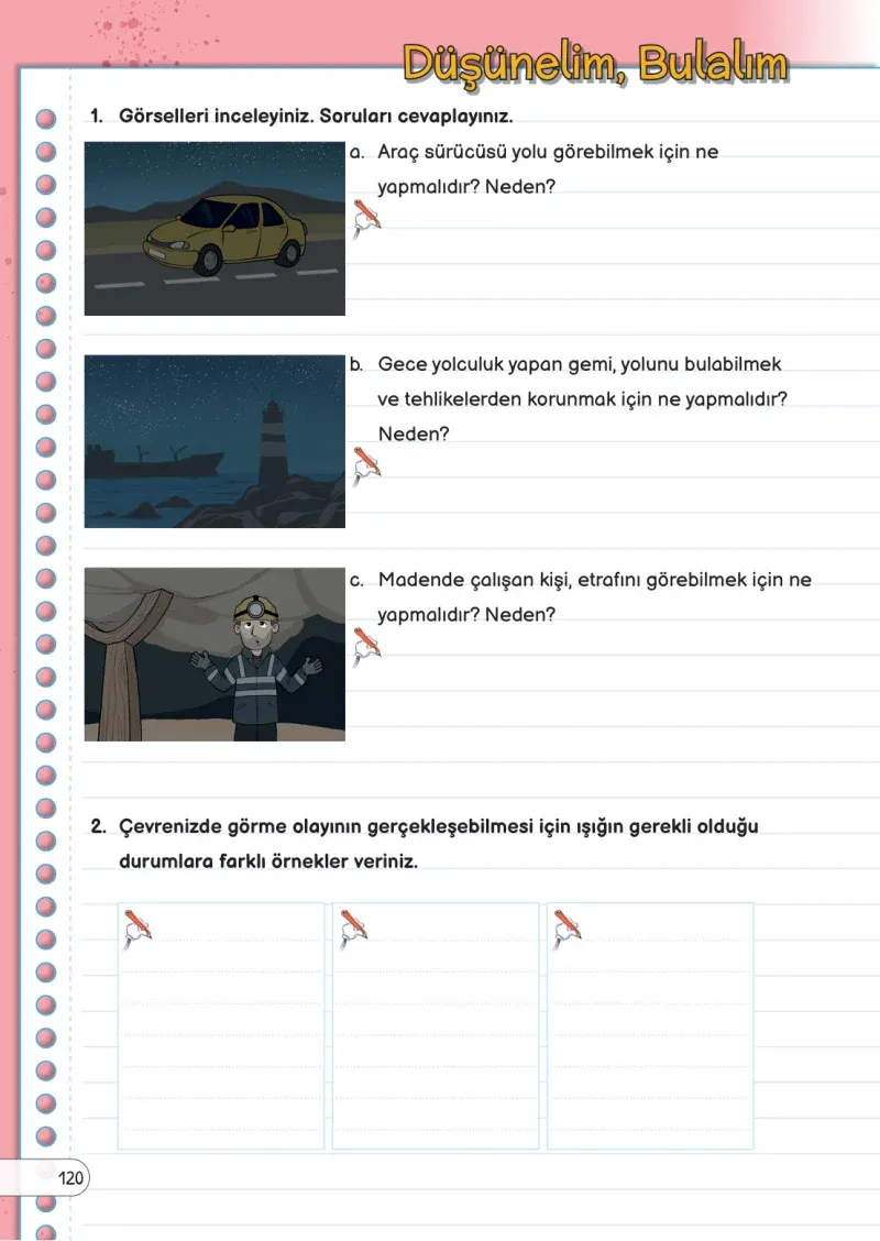 3. Sınıf Fen Bilimleri Ders Kitabı Cevapları Meb Yayınları Sayfa 120