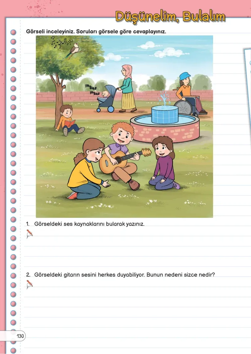 3. Sınıf Fen Bilimleri Ders Kitabı Cevapları Meb Yayınları Sayfa 130