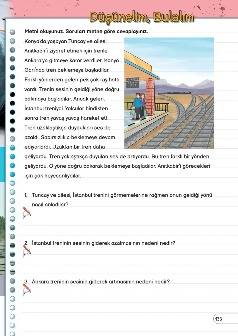 3. Sınıf Fen Bilimleri Ders Kitabı Cevapları Meb Yayınları Sayfa 133