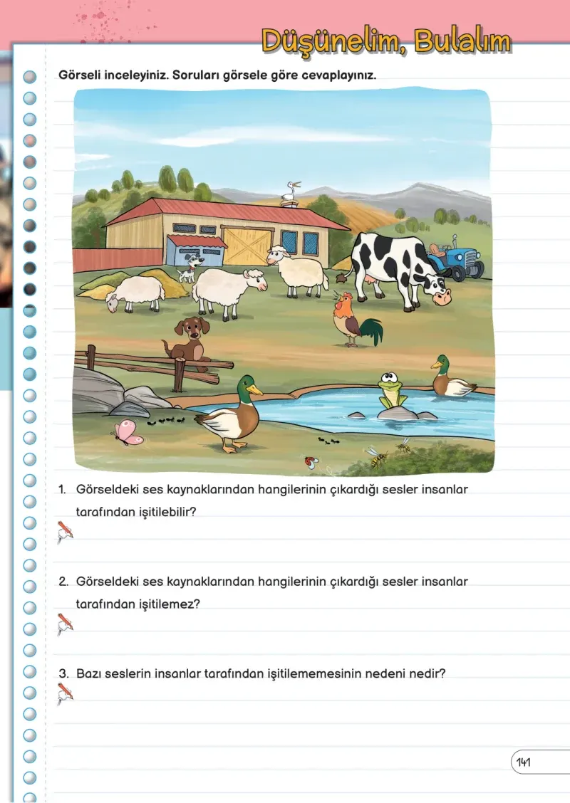 3. Sınıf Fen Bilimleri Ders Kitabı Cevapları Meb Yayınları Sayfa 141